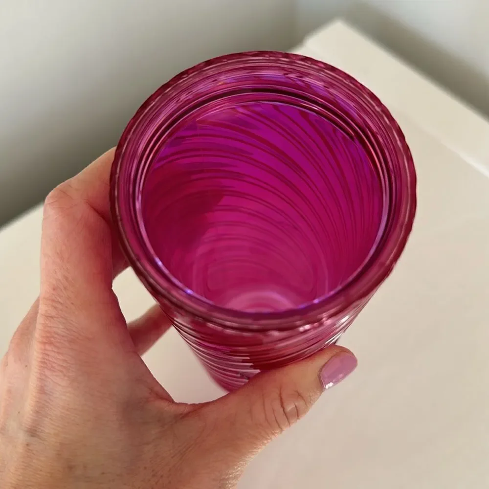 Starbucks Limited Edition Christmas Holiday 2022 Pink Iridescent Tumbler‎ 16oz